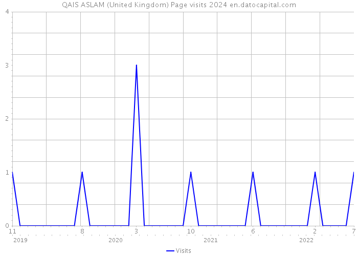 QAIS ASLAM (United Kingdom) Page visits 2024 