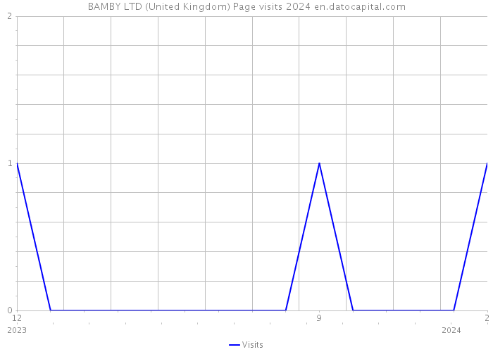 BAMBY LTD (United Kingdom) Page visits 2024 