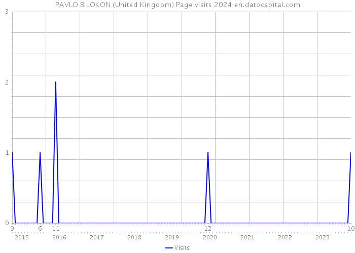 PAVLO BILOKON (United Kingdom) Page visits 2024 