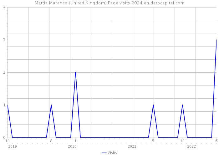 Mattia Marenco (United Kingdom) Page visits 2024 