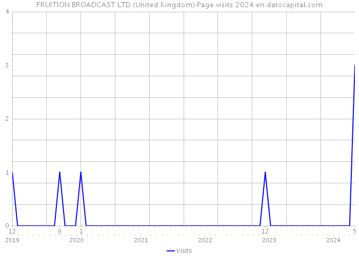 FRUITION BROADCAST LTD (United Kingdom) Page visits 2024 
