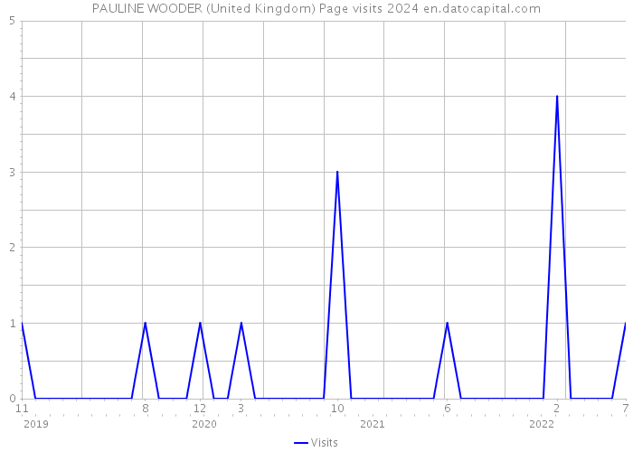 PAULINE WOODER (United Kingdom) Page visits 2024 