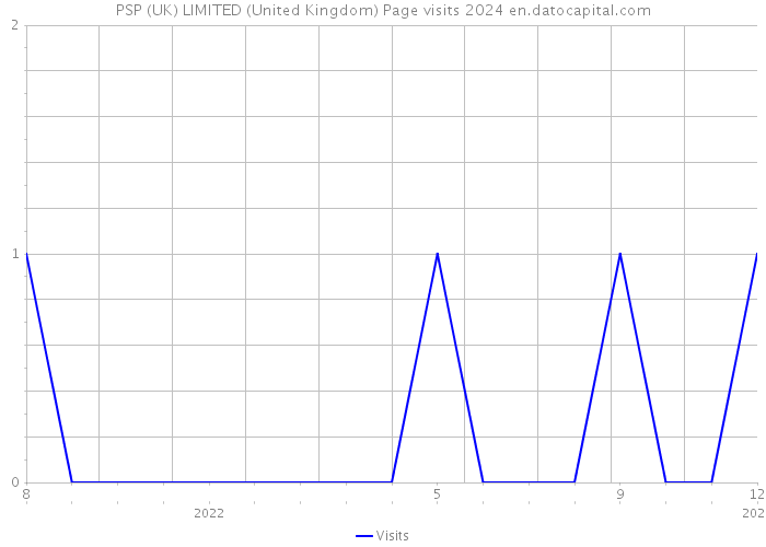 PSP (UK) LIMITED (United Kingdom) Page visits 2024 