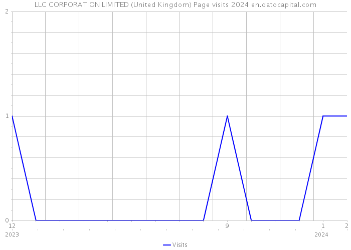 LLC CORPORATION LIMITED (United Kingdom) Page visits 2024 