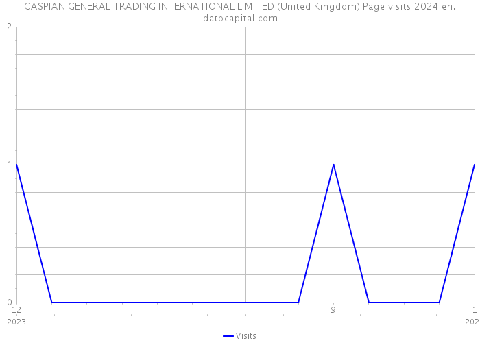 CASPIAN GENERAL TRADING INTERNATIONAL LIMITED (United Kingdom) Page visits 2024 