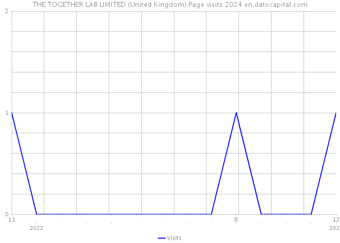 THE TOGETHER LAB LIMITED (United Kingdom) Page visits 2024 