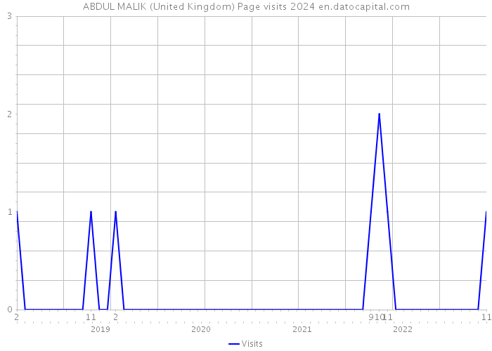 ABDUL MALIK (United Kingdom) Page visits 2024 