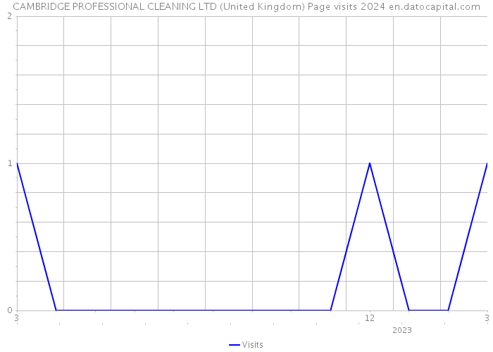 CAMBRIDGE PROFESSIONAL CLEANING LTD (United Kingdom) Page visits 2024 