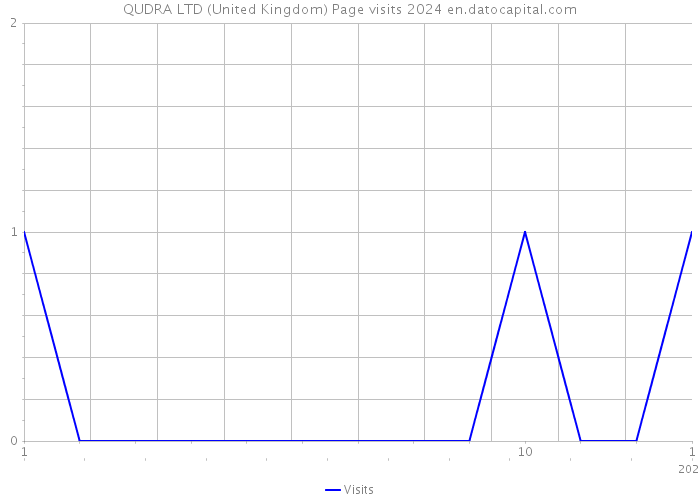 QUDRA LTD (United Kingdom) Page visits 2024 