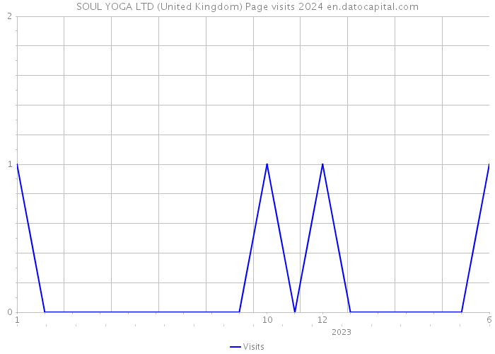 SOUL YOGA LTD (United Kingdom) Page visits 2024 