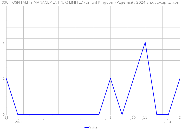 SSG HOSPITALITY MANAGEMENT (UK) LIMITED (United Kingdom) Page visits 2024 