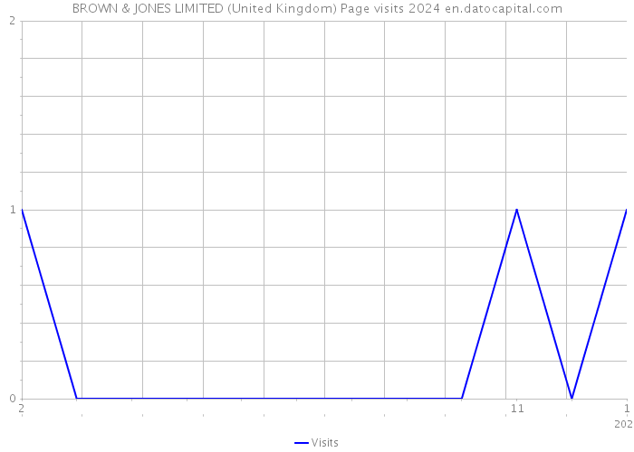 BROWN & JONES LIMITED (United Kingdom) Page visits 2024 