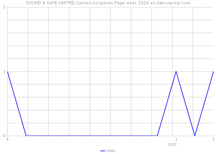 SOUND & SAFE LIMITED (United Kingdom) Page visits 2024 