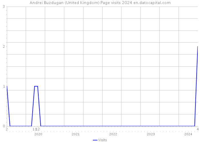 Andrei Buzdugan (United Kingdom) Page visits 2024 