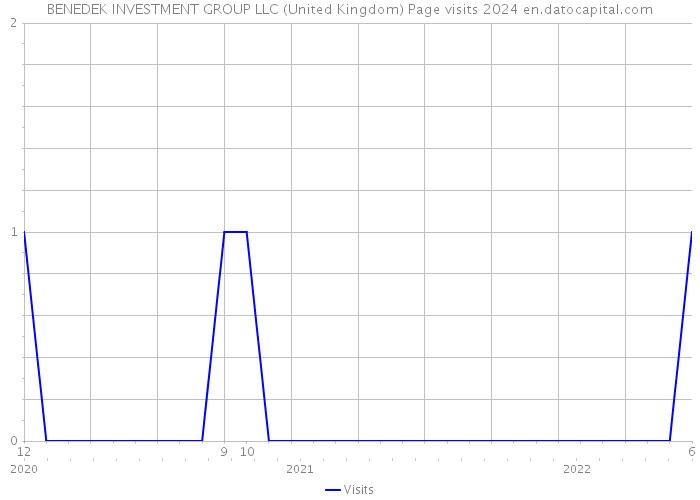 BENEDEK INVESTMENT GROUP LLC (United Kingdom) Page visits 2024 