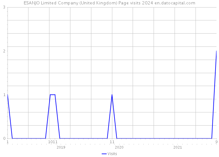 ESANJO Limited Company (United Kingdom) Page visits 2024 