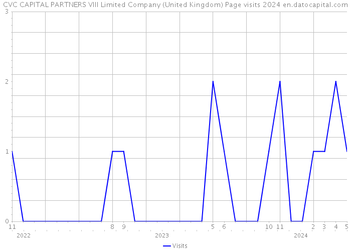 CVC CAPITAL PARTNERS VIII Limited Company (United Kingdom) Page visits 2024 