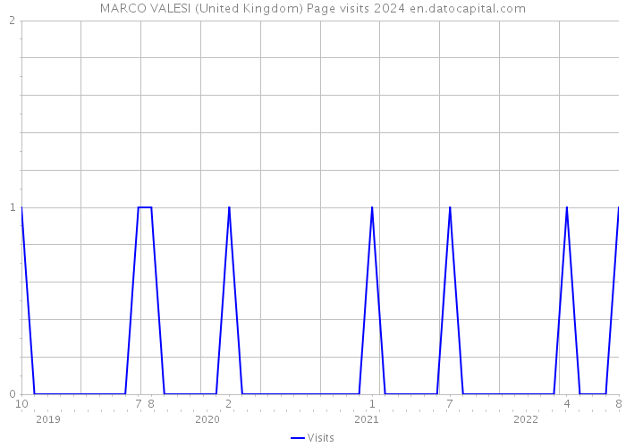 MARCO VALESI (United Kingdom) Page visits 2024 