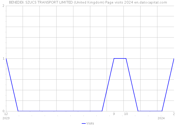 BENEDEK SZUCS TRANSPORT LIMITED (United Kingdom) Page visits 2024 