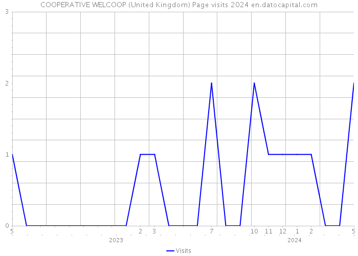 COOPERATIVE WELCOOP (United Kingdom) Page visits 2024 