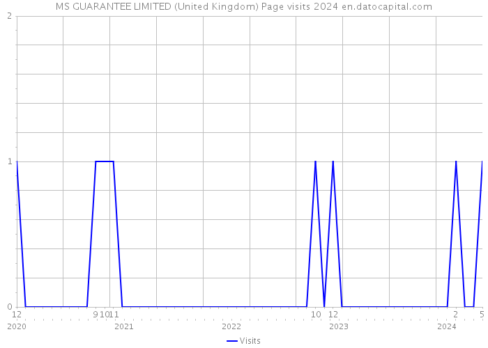 MS GUARANTEE LIMITED (United Kingdom) Page visits 2024 