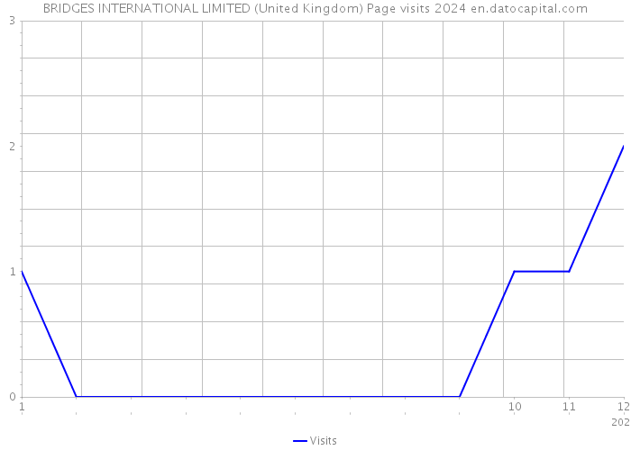 BRIDGES INTERNATIONAL LIMITED (United Kingdom) Page visits 2024 