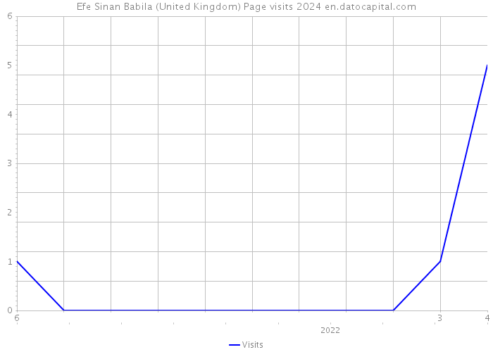Efe Sinan Babila (United Kingdom) Page visits 2024 