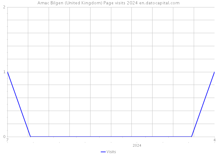 Amac Bilgen (United Kingdom) Page visits 2024 