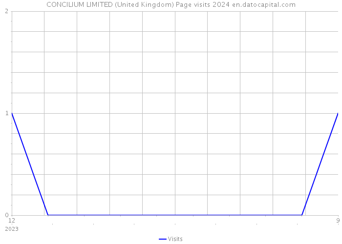 CONCILIUM LIMITED (United Kingdom) Page visits 2024 