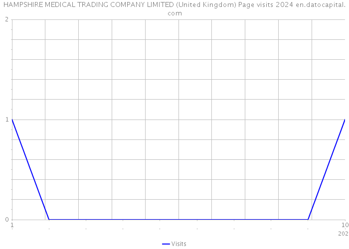 HAMPSHIRE MEDICAL TRADING COMPANY LIMITED (United Kingdom) Page visits 2024 