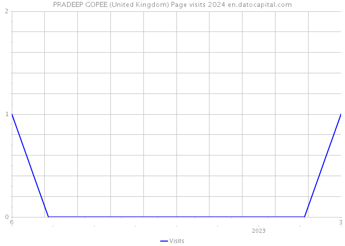 PRADEEP GOPEE (United Kingdom) Page visits 2024 