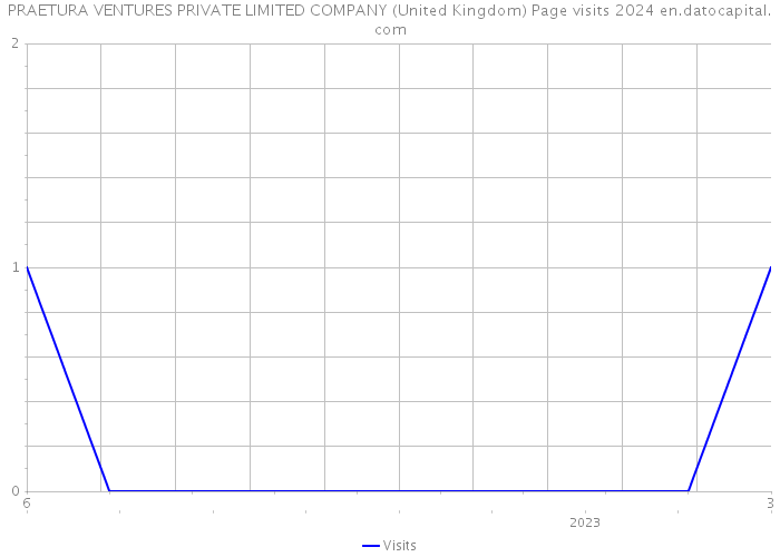 PRAETURA VENTURES PRIVATE LIMITED COMPANY (United Kingdom) Page visits 2024 