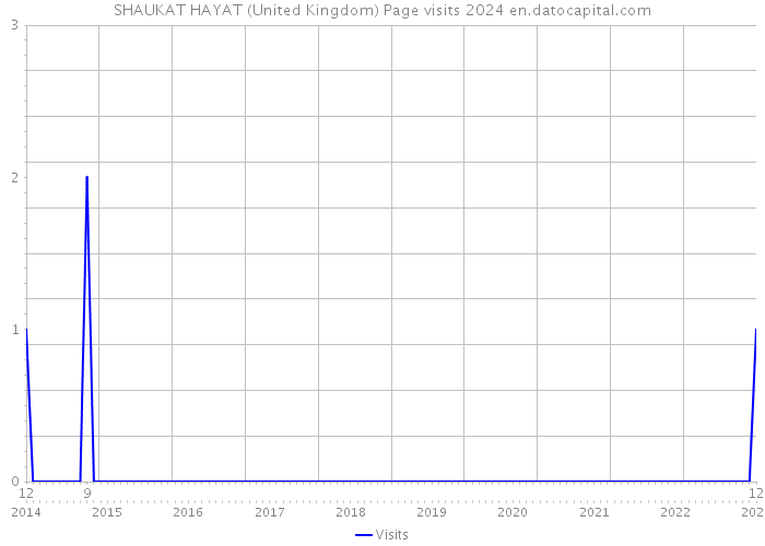 SHAUKAT HAYAT (United Kingdom) Page visits 2024 