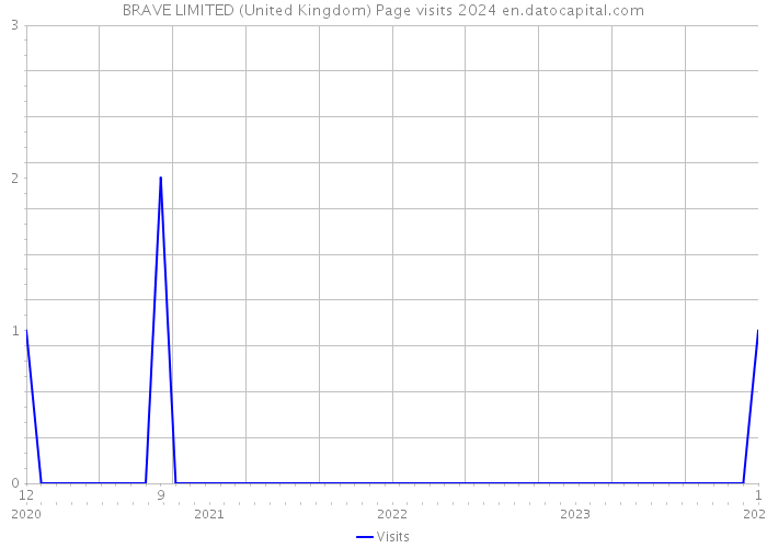 BRAVE LIMITED (United Kingdom) Page visits 2024 