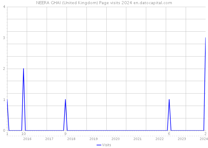 NEERA GHAI (United Kingdom) Page visits 2024 