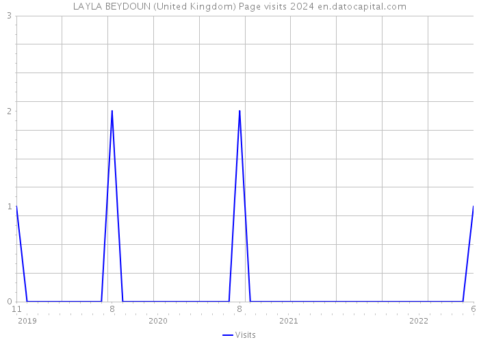 LAYLA BEYDOUN (United Kingdom) Page visits 2024 
