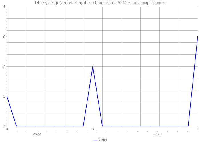 Dhanya Roji (United Kingdom) Page visits 2024 