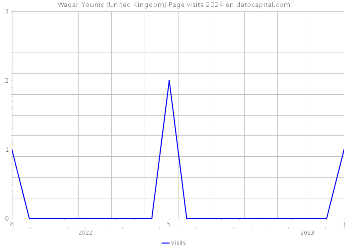 Waqar Younis (United Kingdom) Page visits 2024 