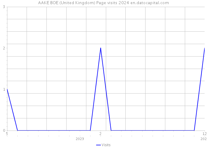 AAKE BOE (United Kingdom) Page visits 2024 