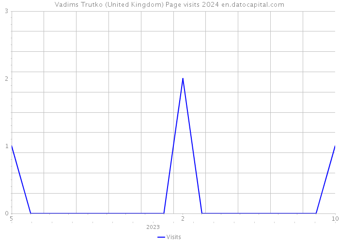 Vadims Trutko (United Kingdom) Page visits 2024 