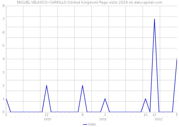 MIGUEL VELASCO-CARRILLO (United Kingdom) Page visits 2024 