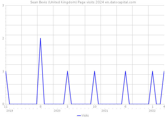 Sean Bevis (United Kingdom) Page visits 2024 