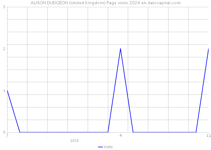 ALISON DUDGEON (United Kingdom) Page visits 2024 