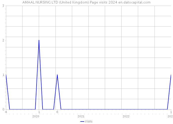 AMAAL NURSING LTD (United Kingdom) Page visits 2024 