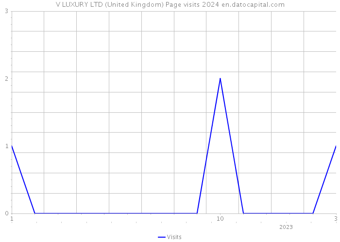 V LUXURY LTD (United Kingdom) Page visits 2024 