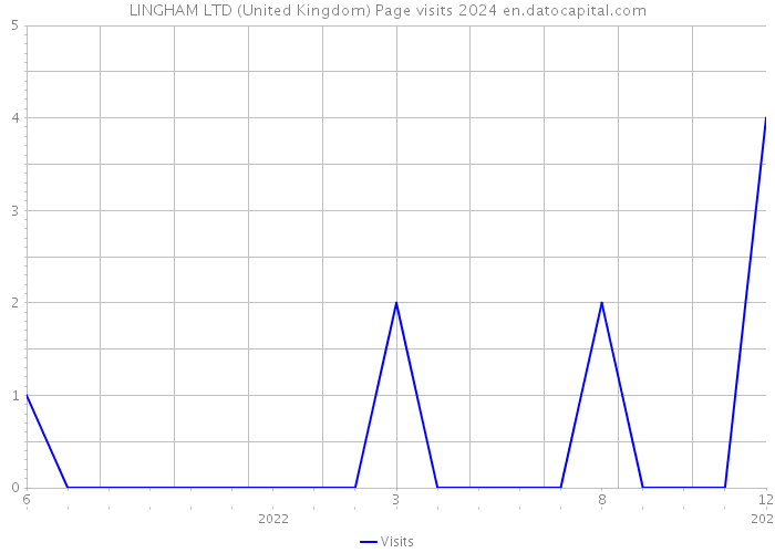 LINGHAM LTD (United Kingdom) Page visits 2024 