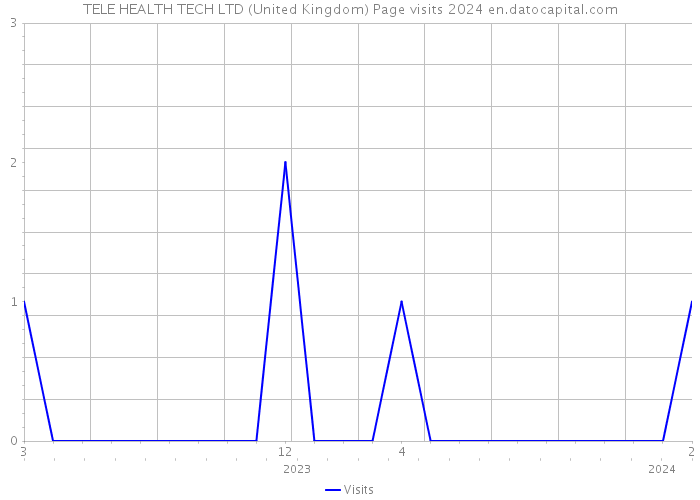 TELE HEALTH TECH LTD (United Kingdom) Page visits 2024 