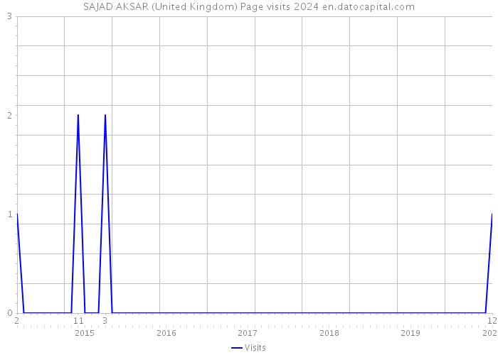 SAJAD AKSAR (United Kingdom) Page visits 2024 