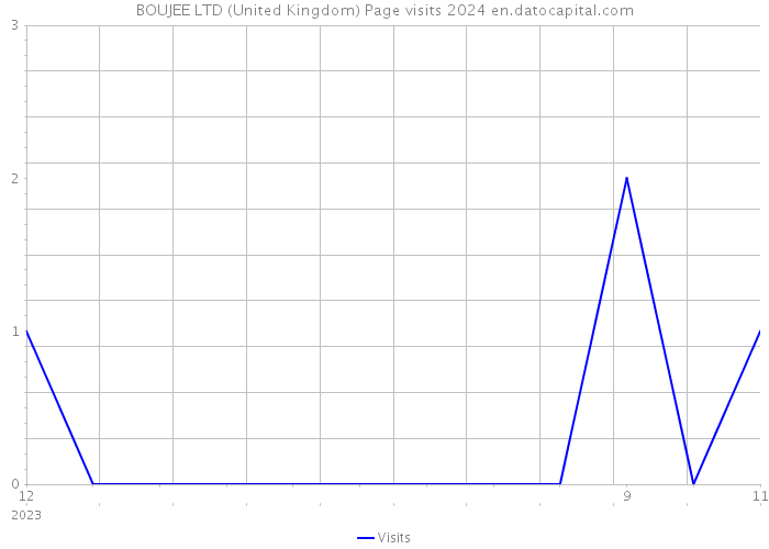 BOUJEE LTD (United Kingdom) Page visits 2024 