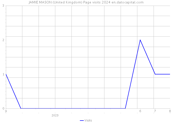 JAMIE MASON (United Kingdom) Page visits 2024 
